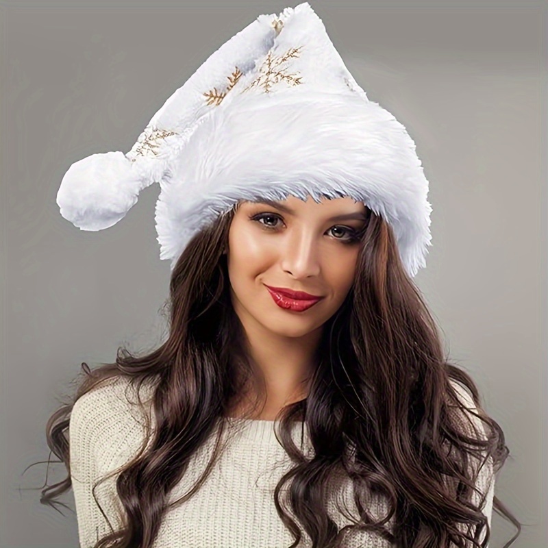 Santa Hat Plush - Легкая летняя праздничная шапка Санты из