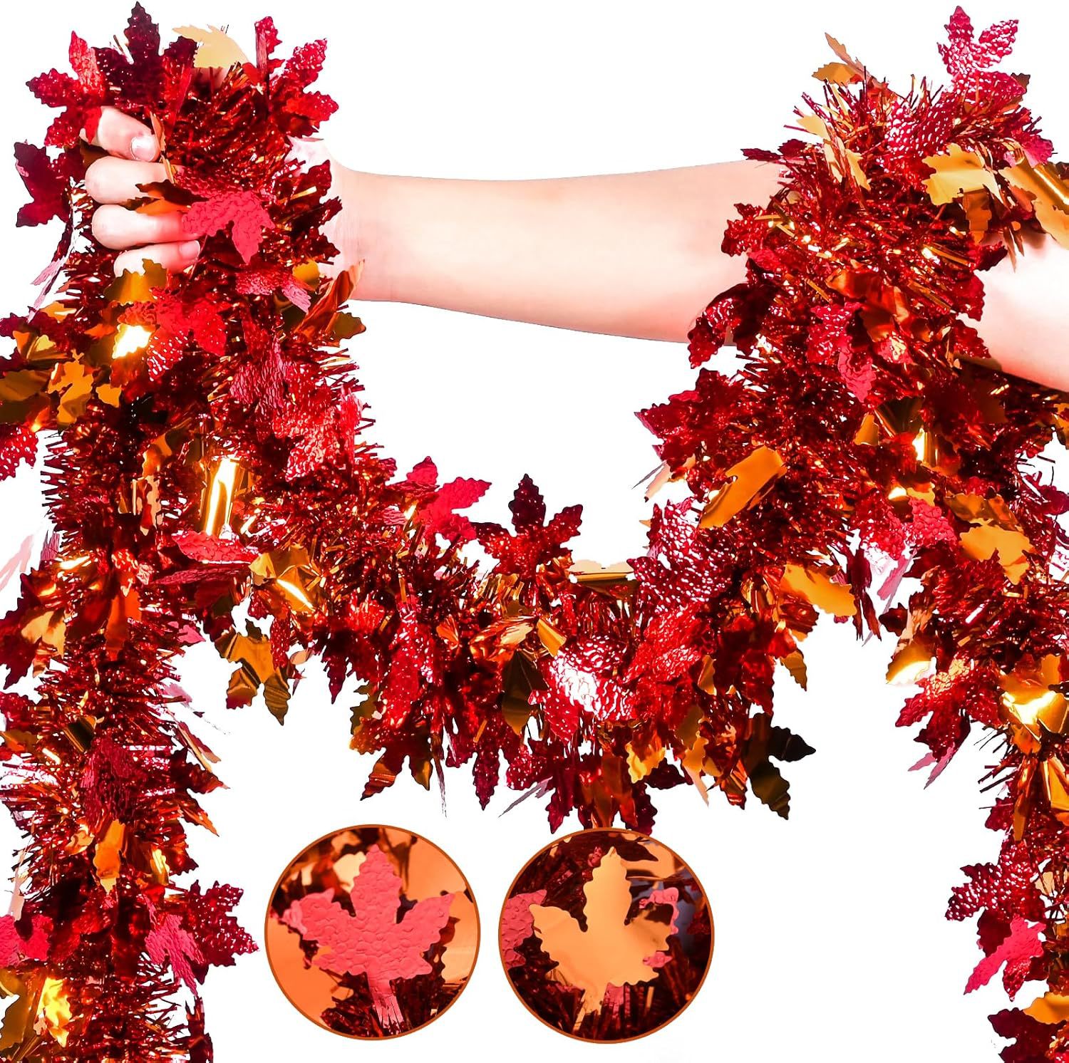 Tinsel Garland Decoration - Осенняя гирлянда из мишуры для Дня