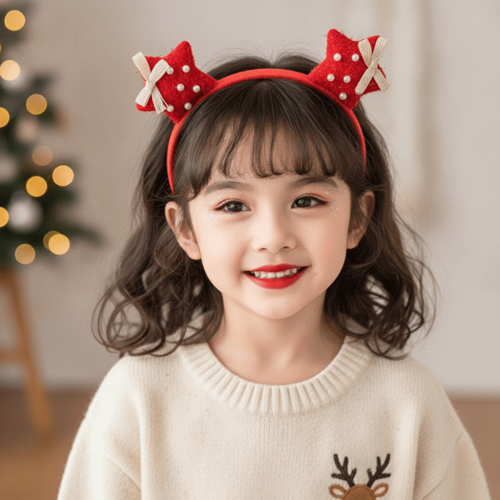 Блестящий новогодний ободок с  – обзор и цена Santa Hat Plush