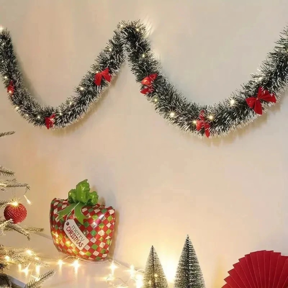 Рождественская гирлянда из миш – обзор и цена Tinsel Garland Decoration