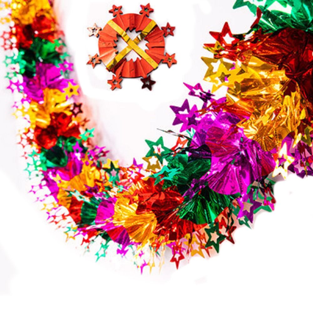 3D-гирлянды из фольги для Рожд – обзор и цена Tinsel Garland Decoration