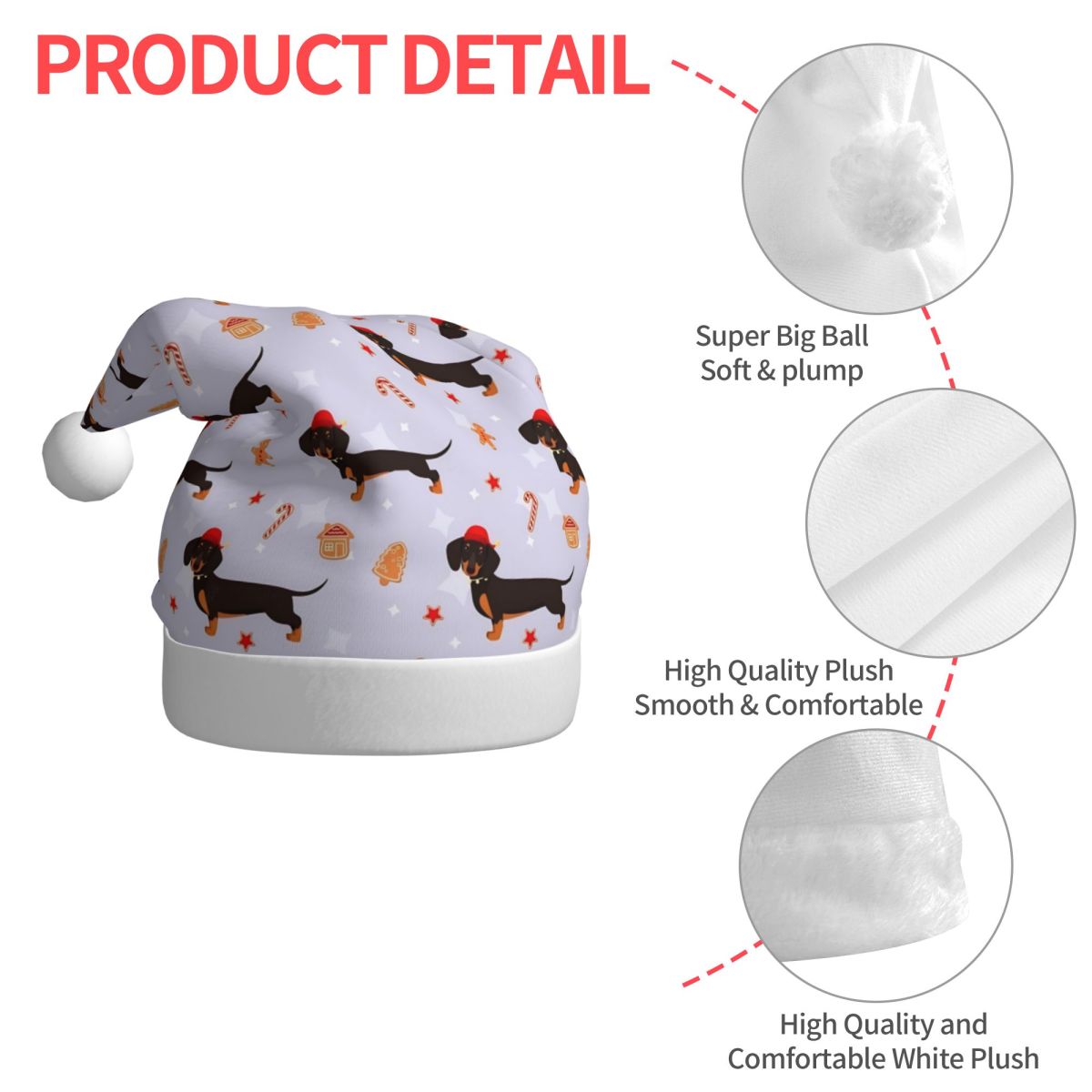 Плюшевые кавайные рождественск – обзор и цена Santa Hat Plush